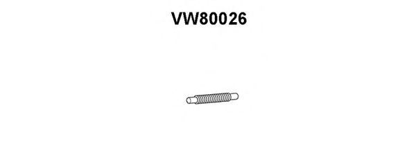 Flexible Pipe, exhaust system VW80026