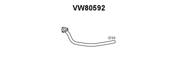 Exhaust Pipe VW80592