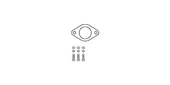 Mounting Kit, primary catalytic converter 82 23 4487