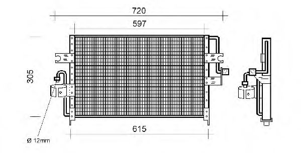 Condensator, airconditioning QCN147