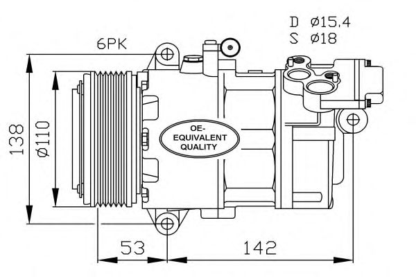 Compressor, airconditioning 32184