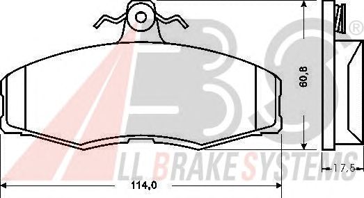 Brake Pad Set, disc brake 36516