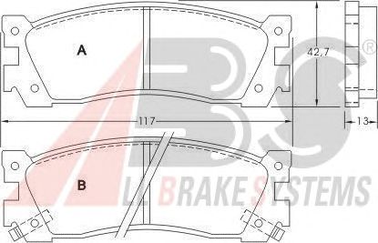 Brake Pad Set, disc brake 36676