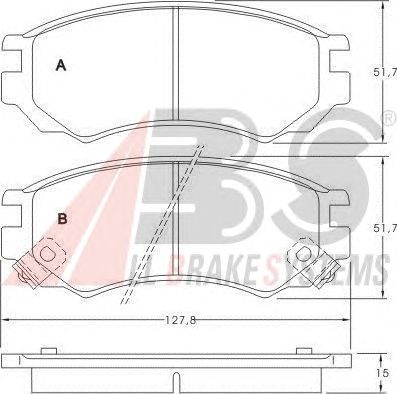 Brake Pad Set, disc brake 36743