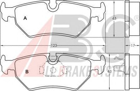 Brake Pad Set, disc brake 36900