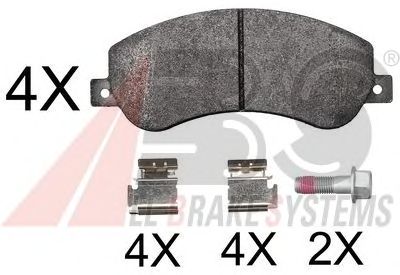 Brake Pad Set, disc brake 37793 OE