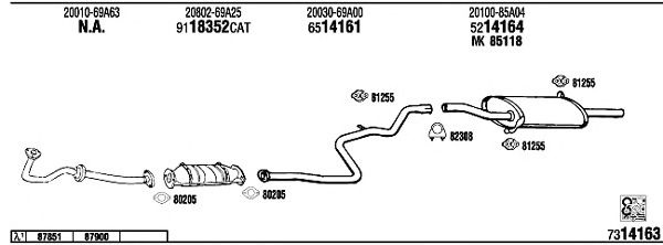 Exhaust System NI80417A