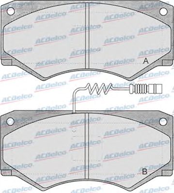 Brake Pad Set, disc brake AC058660D