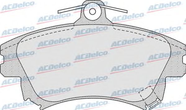 Kit de plaquettes de frein, frein à disque AC677481D