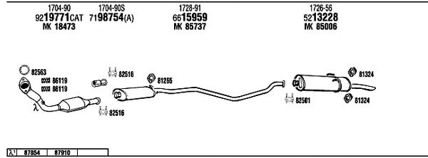 Exhaust System PE40525