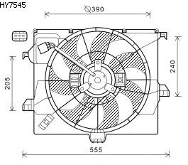 Fan, radiator HY7545