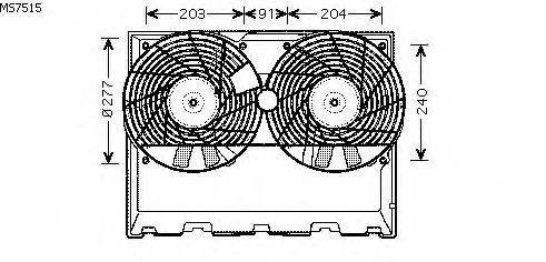 Fan, radiator MS7515
