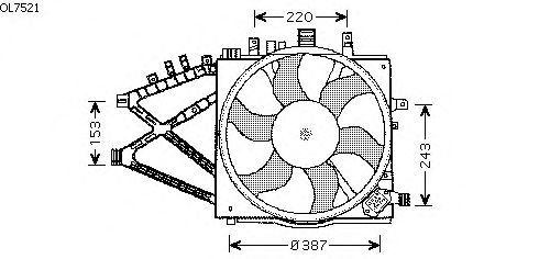 Fan, radiator OL7521