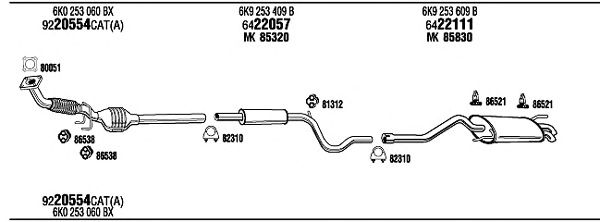 Exhaust System VW21057