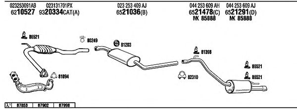 Exhaust System VW72297