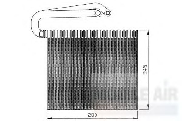 Evaporator, air conditioning 3700V399