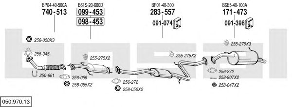 Exhaust System 050.970.13