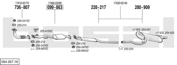 Exhaust System 084.267.16