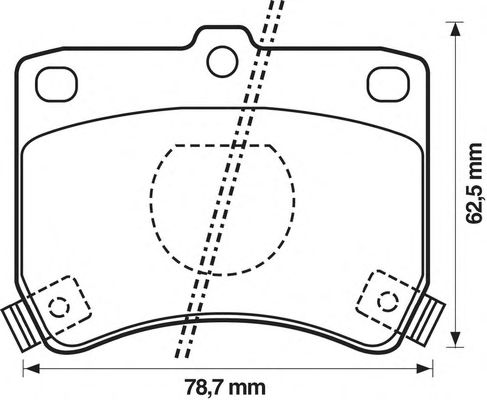 Brake Pad Set, disc brake 572100B