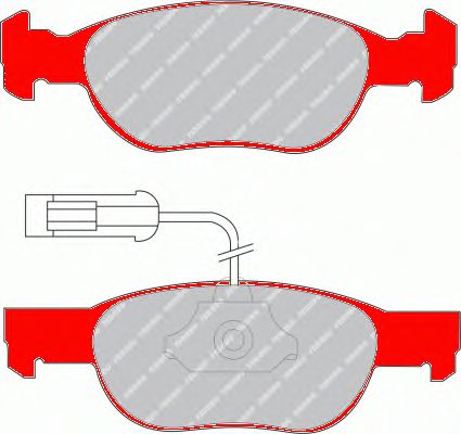 Kit de plaquettes de frein, frein à disque FDS1040