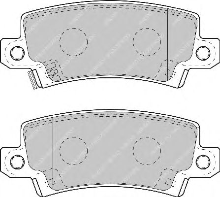 Brake Pad Set, disc brake FDB1574