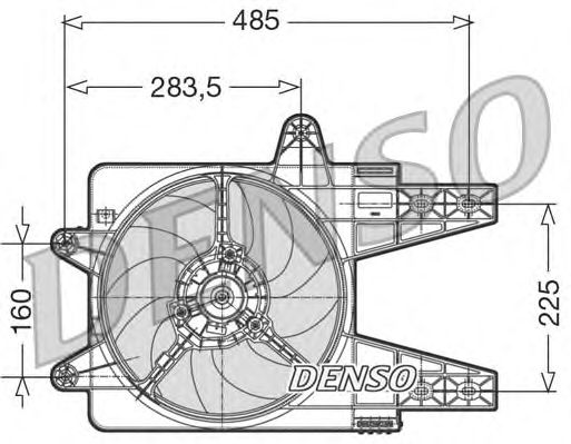 Fan, motor sogutmasi DER13003