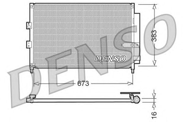 Condensator, airconditioning DCN40003