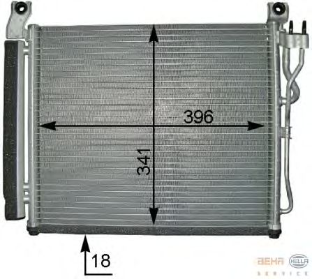 Condensator, airconditioning 8FC 351 309-391