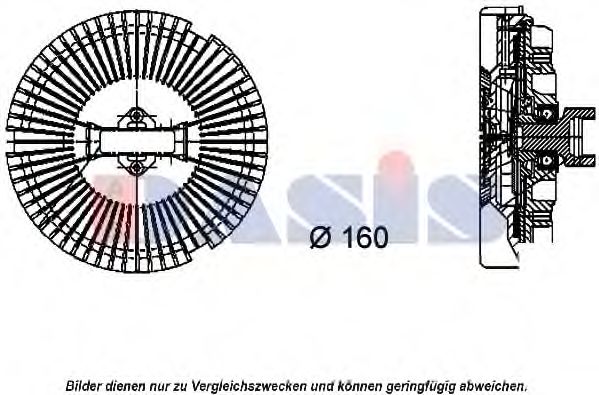 Koppeling, radiateurventilator 058015N