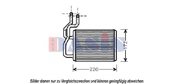 Heat Exchanger, interior heating 519013N