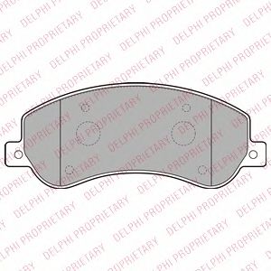 Brake Pad Set, disc brake LP2257