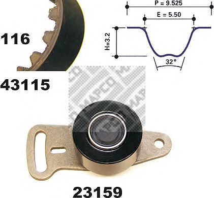 Timing Belt Kit 23115