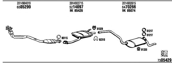 Exhaust System MB30043