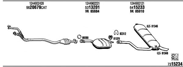 Exhaust System MB30330
