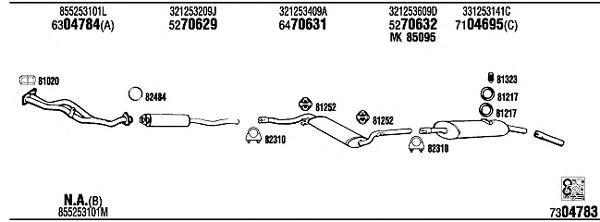 Exhaust System VW20405