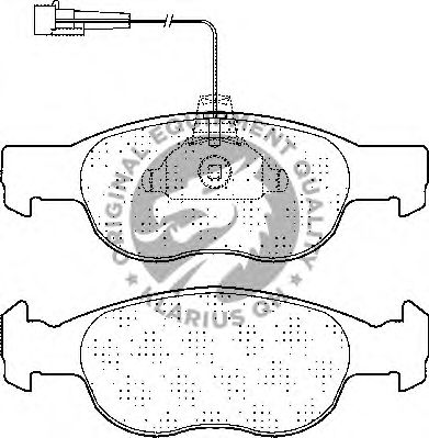 Kit de plaquettes de frein, frein à disque BP860