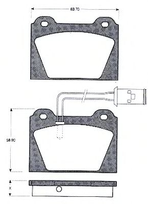 Brake Pad Set, disc brake BLF222