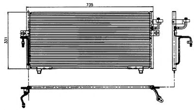 Condensator, airconditioning 192360