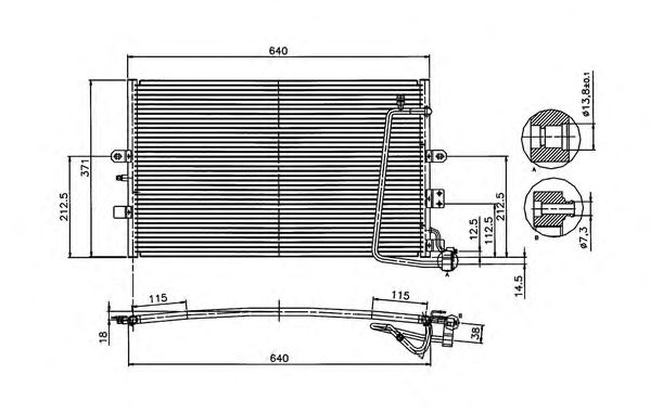 Condenser, air conditioning 272160A