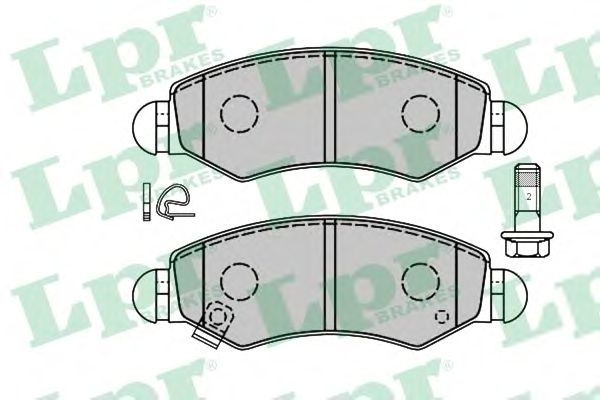 Brake Pad Set, disc brake 05P1280