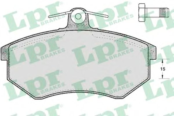 Brake Pad Set, disc brake 05P299