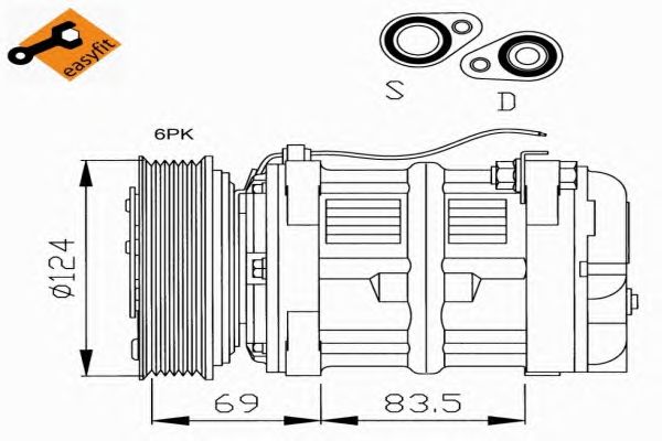 Kompressori, ilmastointilaite 32038