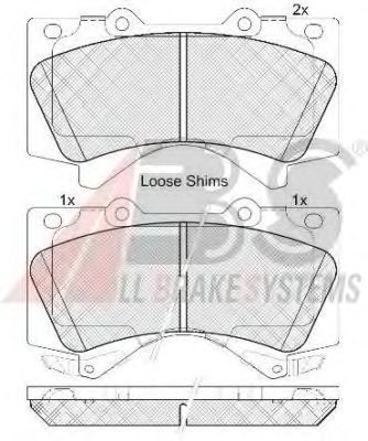 Brake Pad Set, disc brake 37701