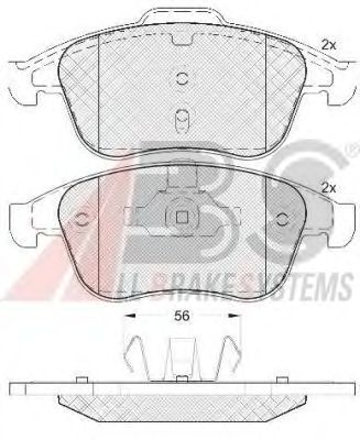 Brake Pad Set, disc brake 37744