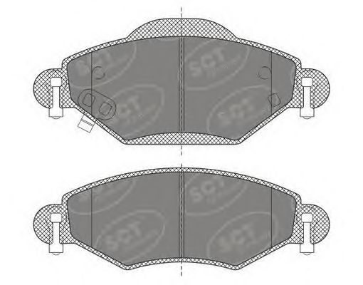 Brake Pad Set, disc brake SP 499