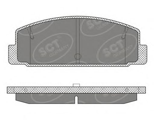 Комплект тормозных колодок, дисковый тормоз SP 611