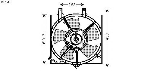 Fan, radiator DN7510
