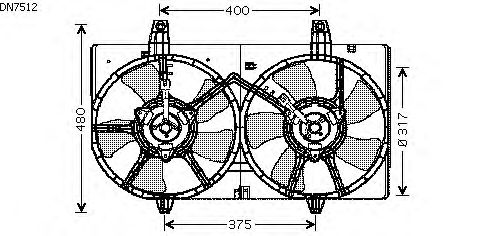 Fan, radiator DN7512