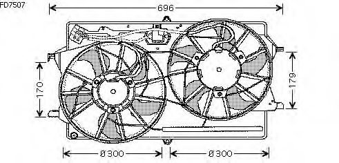 Fan, motor sogutmasi FD7507