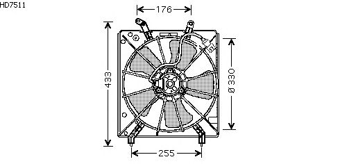 Fan, radiator HD7511